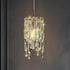 Modern Art Deco Cylinder Hardware Crystal 1-Light Pendant Light For Living Room