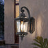 Traditional European Waterproof Aluminum Glass Octagon Cylinder 1-Light Wall Sconce Lamp For Garden