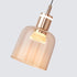 Contemporary Scandinavian Liftable Aluminum Acrylic Cup Shape LED Pendant Light For Bedroom