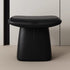 Modern Minimalist Square Microfiber Leather Solid Wood Vanity Stool Backless Armless For Bedroom