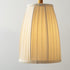 Traditional Vintage Antique Brass Pleated Fabric Round Shade 1-Light Wall Sconce Lamp For Living Room