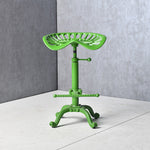 Contemporary Industrial Iron Wood Round Hollowed Claw Base Bar Stool Footrest For Kitchen