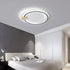 Contemporary Simplicity Iron Circle Ring Acrylic LED Flush Mount Ceiling Light For Living Room