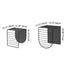 Modern Minimalist Square Frame Iron Panel Coffee Table 3-Leg For Living Room
