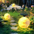 Contemporary Creative Moon Resin 1-Light Outdoor Landscape Light For Garden