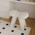 Contemporary Scandinavian Lambswool Butterfly Design Vanity Stool For Bedroom