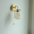Traditional Vintage Round Shell Crystal Iron Frame 1-Light Wall Sconce Lamp For Living Room