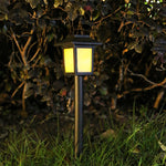 Modern Minimalist Waterproof Solar Square ABS PVC LED Outdoor Landscape Light For Garden