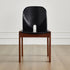 Traditional Vintage Curved Back Ash Wood Oil Wax Leather Dining Chair Backrest For Dining Room