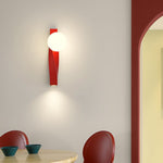 Contemporary Nordic Cream PE Magic Bean Shade LED Wall Sconce Lamp For Living Room