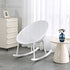 Contemporary Creative Oval PP Plastic Chair Backrest Armrest For Living Room