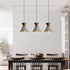 Contemporary Nordic Cement Semi-Conical Shade 1-Light Pendant Light For Dining Room