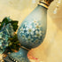 Traditional European Stained Resin Fabric Flower Dome 1-Light Table Lamp For Bedroom