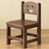 Traditional Vintage Square Smile Wood Curved Frame Dining Chair Backrest Armless For Dining Room