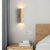 Traditional Japanese Rubber Wood Cylinder LED Wall Sconce Lamp For Bedroom