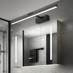 Modern Minimalist Long Iron Aluminum PC LED Vanity Light Wall Sconce Lamp For Bathroom