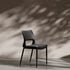 Contemporary Nordic Square Curved Upholstered Hollowed Out Leather Carbon Steel Dining Chair Backrest For Dining Room