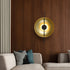 Modern Luxury Iron Round LED Wall Sconce Lamp For Living Room