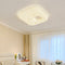 Contemporary Nordic Cream Cookies Design Square PE Shade LED Flush Mount Ceiling Light For Living Room