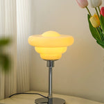 Contemporary Nordic Candy Color Round Glass Shade 1-Light Table Lamp For Bedroom