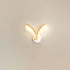 Traditional Japanese Curved Wood Acrylic LED Wall Sconce Lamp For Bedroom
