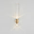 Modern Minimalist Cylinder Striped Glass Iron LED Wall Sconce Lamp For Living Room