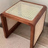 Traditional Vintage Square Rattan Solid Wood Coffee Table For Living Room