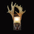 Contemporary Scandinavian Antler Cylinder Resin Glass 1-Light Wall Sconce Lamp For Living Room