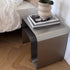 Modern Minimalist Rectangular Stainless Steel End Table 1-Tier For Living Room