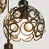 Contemporary Nordic Round Dome Lace Iron Crystal 1/3 Light Island Light Chandelier For Dining Room