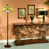 Traditional Tiffany Mediterranean Stained Glass 2-Light Standing Floor Lamp For Home Office