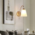 Contemporary Nordic Pod Iron Glass 1-Light Wall Sconce Lamp For Bedroom