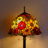 Traditional Tiffany Stained Glass Daisy Dragonfly Shade 2-Light Standing Floor Lamp For Bedroom