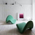 Contemporary Scandinavian Tongue Curved Fiberglass Rebound Foam Accent Chair Backrest For Living Room