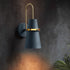 Contemporary Scandinavian Iron Cylinder Horn 1-Light Wall Sconce Lamp For Bedside