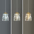 Modern Luxury Stainless Steel Crystal Irregular Column LED Pendant Light For Living Room
