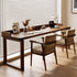 Traditional Rustic Rectangular Wood Desks Two Legs For Home Office