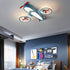 Contemporary Creative Acrylic Cartoon Airplane LED Kids Flush Mount Ceiling Light For Living Room