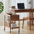 Contemporary Scandinavian Rectangular Wood Glass Coffee Table 2-Tier For Living Room