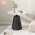 Modern Simplicity Round Hexagon Slate Carbon Steel End Table 1-Tray For Living Room