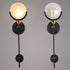 Contemporary Industrial Iron Glass Round Disc 1-Light Wall Sconce Lamp For Dining Room