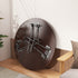 Modern Minimalist Round Wood Iron Coffee Table Foldable For Living Room