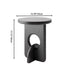 Traditional Japanese Round Wooden End Table For Living Room