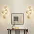 Modern Luxury Stainless Steel Lotus Leaf Hollow Shape 5-Light Wall Sconce Lamp For Living Room