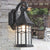 Traditional European Waterproof Aluminum Glass Conical Prism 1-Light Wall Sconce Lamp For Garden