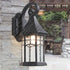 Traditional European Waterproof Aluminum Glass Conical Prism 1-Light Wall Sconce Lamp For Garden