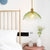 Contemporary Creative Petal Glass Design Brass 1-Light Pendant Light For Bedroom