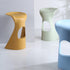 Modern Minimalist 7-Shape Plastic Bar Stool For Dining Room