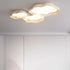 Modern Simplicity Iron PE Wavy Shape LED Flush Mount Ceiling Light For Living Room