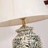 Traditional Vintage Vase Shaped Fabric Ceramic 1-Light Table Lamp For Bedroom